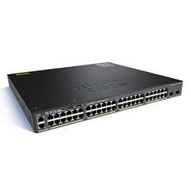 WS-C2960X-48TS-LL, Cisco Catalyst 2960-X Switch, 48xGigE/2x1G SFP/LAN Lite