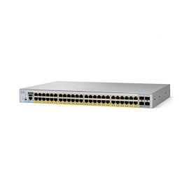 WS-C2960L-48PQ-LL, Cisco Catalyst 2960L Switch, 48xGigE PoE+/4x10G SFP+/LAN Lite